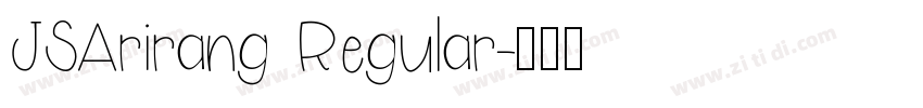 JSArirang Regular字体转换